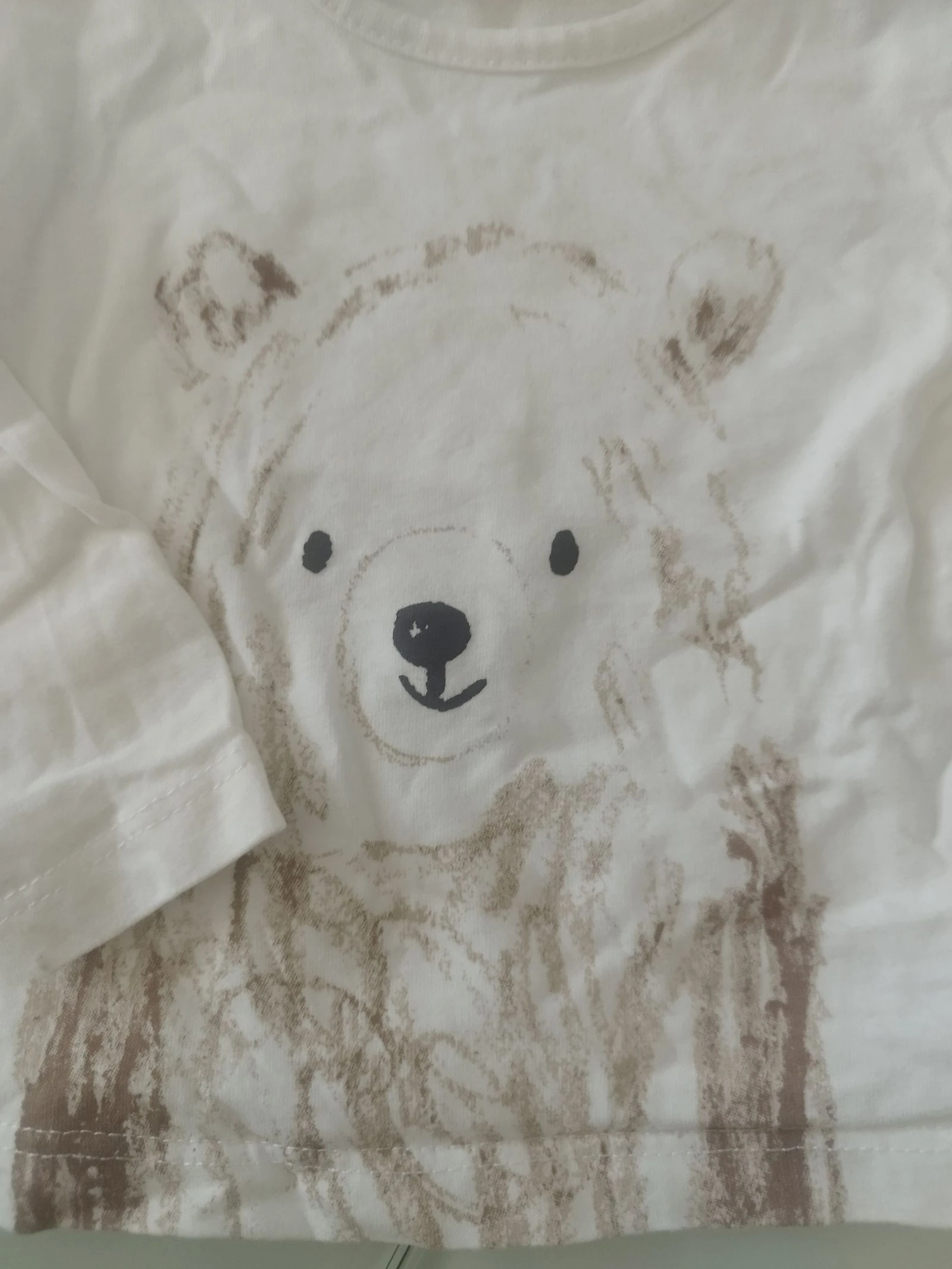 Zara Lang mouw T-shirt met een beer – photo 2